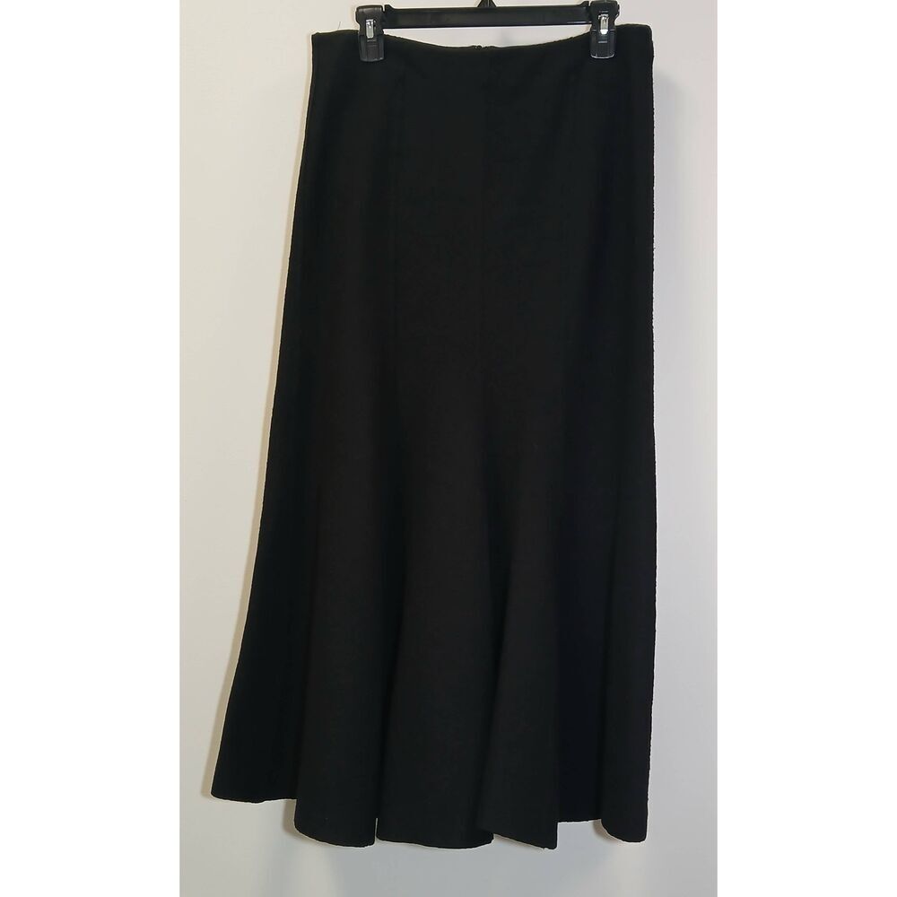Transit par such womens size 10 maxi skirt long black boiled wool